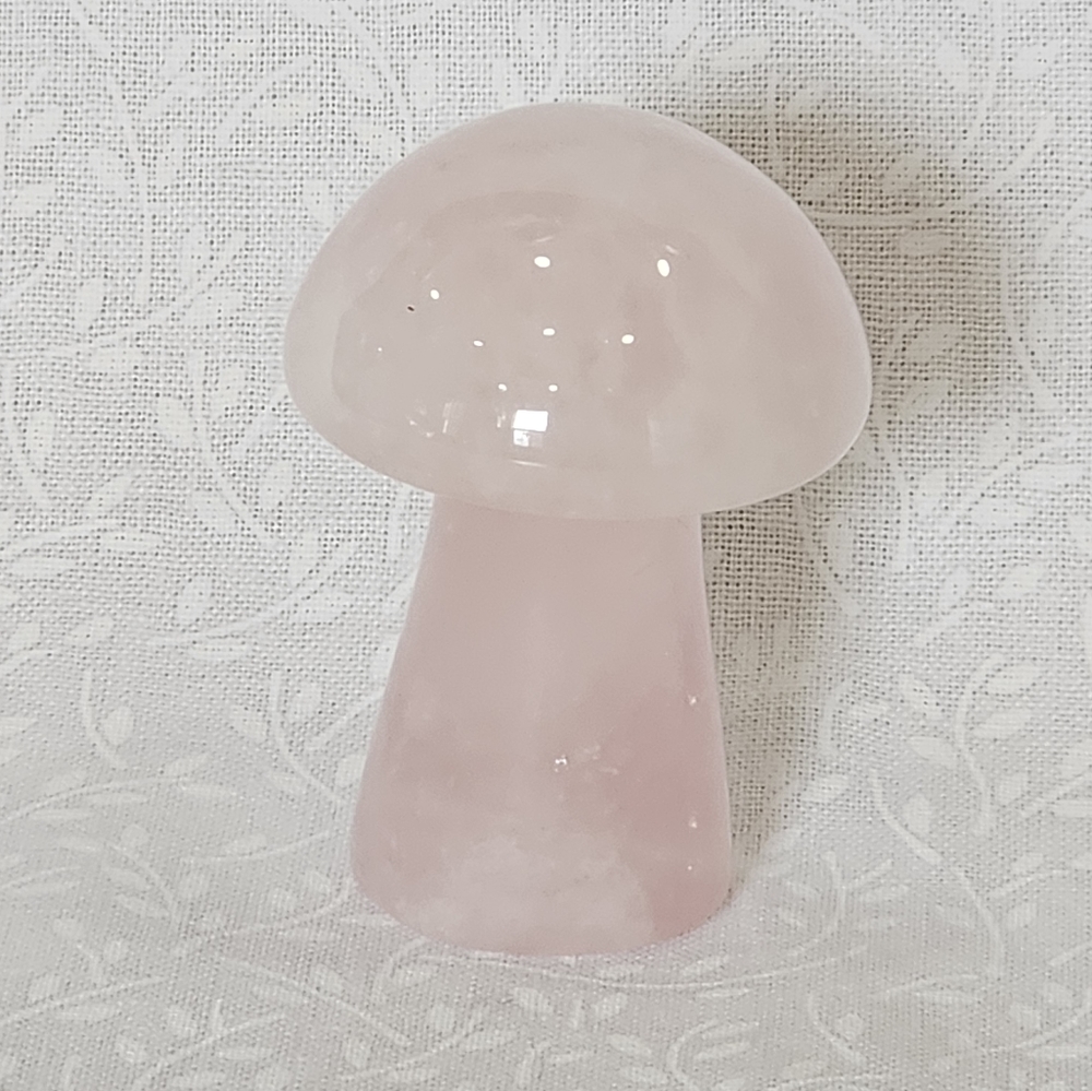 Rose Quartz Crystal Mushroom